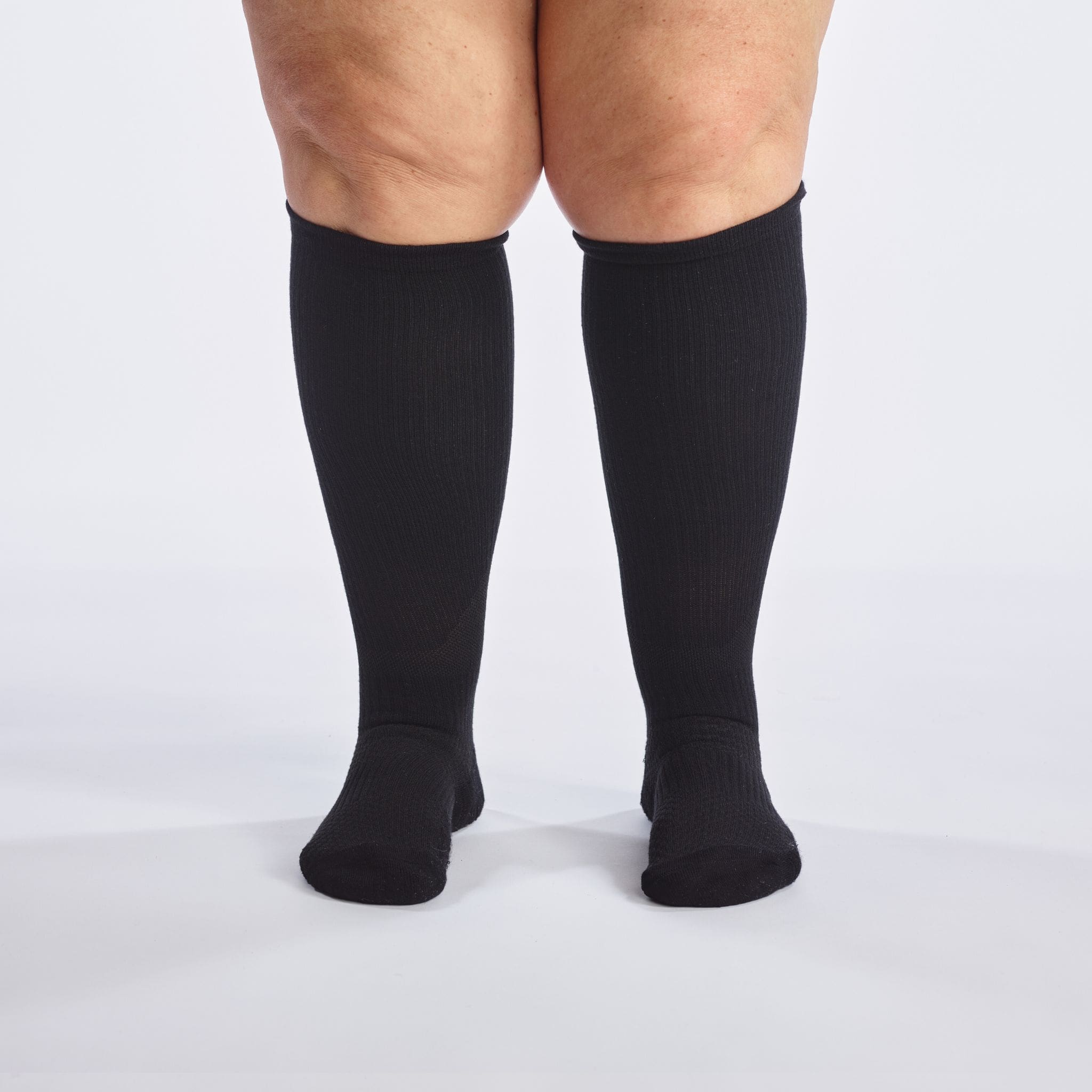 Brede støttestrømper 12-15 mmHg