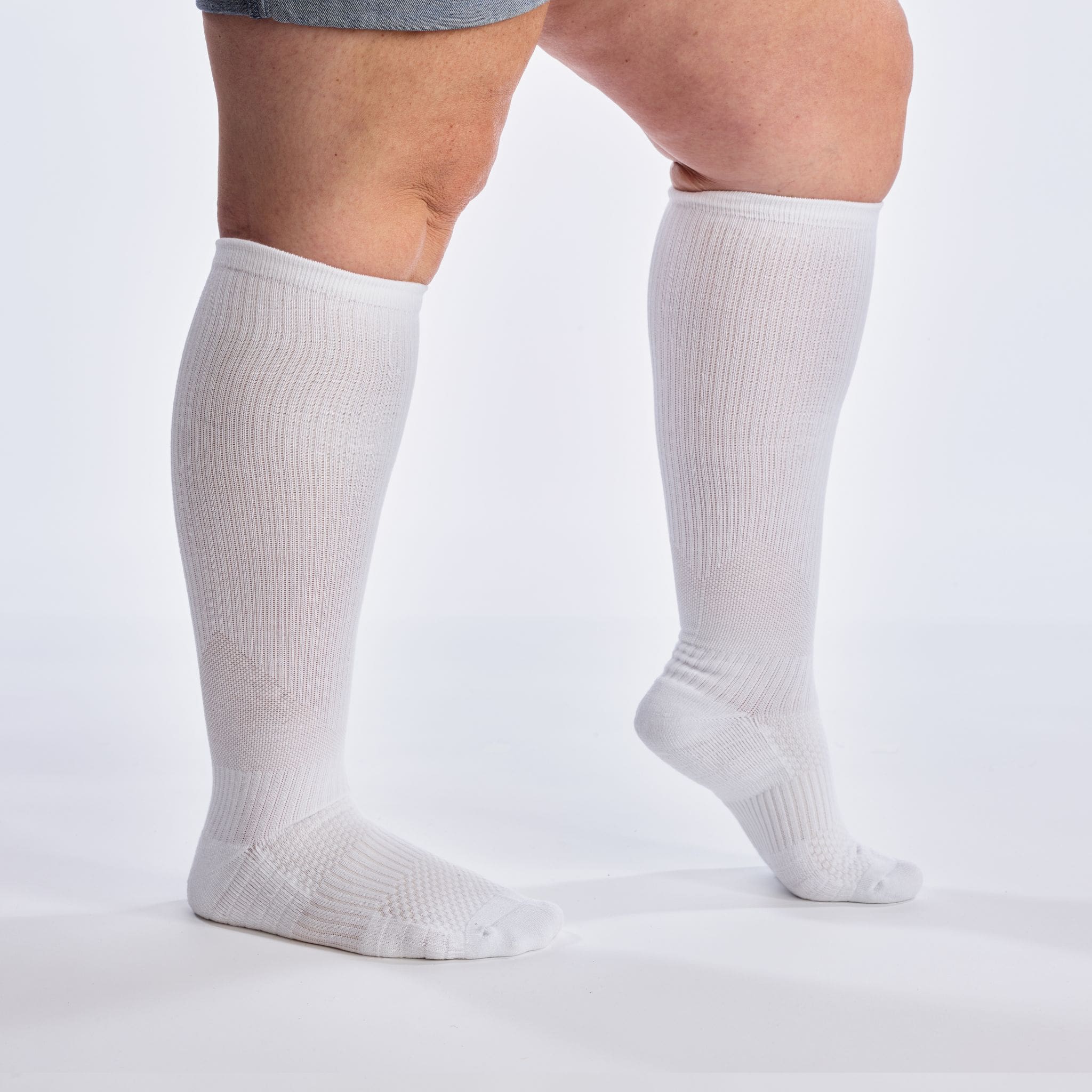 Brede støttestrømper 12-15 mmHg