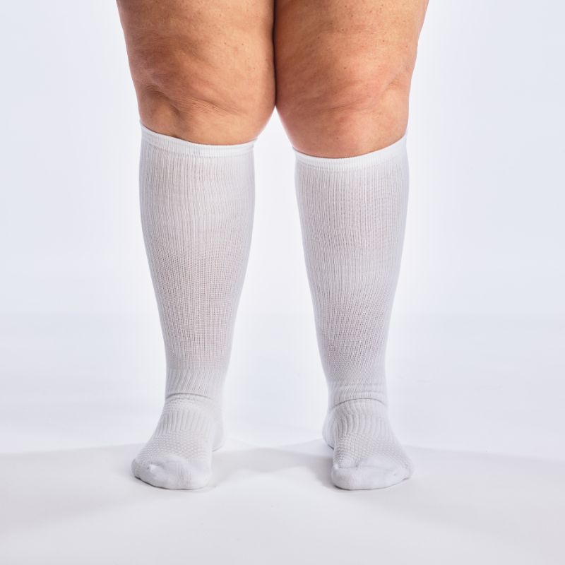Brede støttestrømper 12-15 mmHg